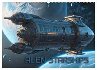 Vorderes Coverbild Alien Starships (Wandkalender 2025 DIN A2 quer), CALVENDO Monatskalender