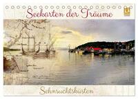 Vorderes Coverbild Seekarten der Träume (Tischkalender 2025 DIN A5 quer), CALVENDO Monatskalender