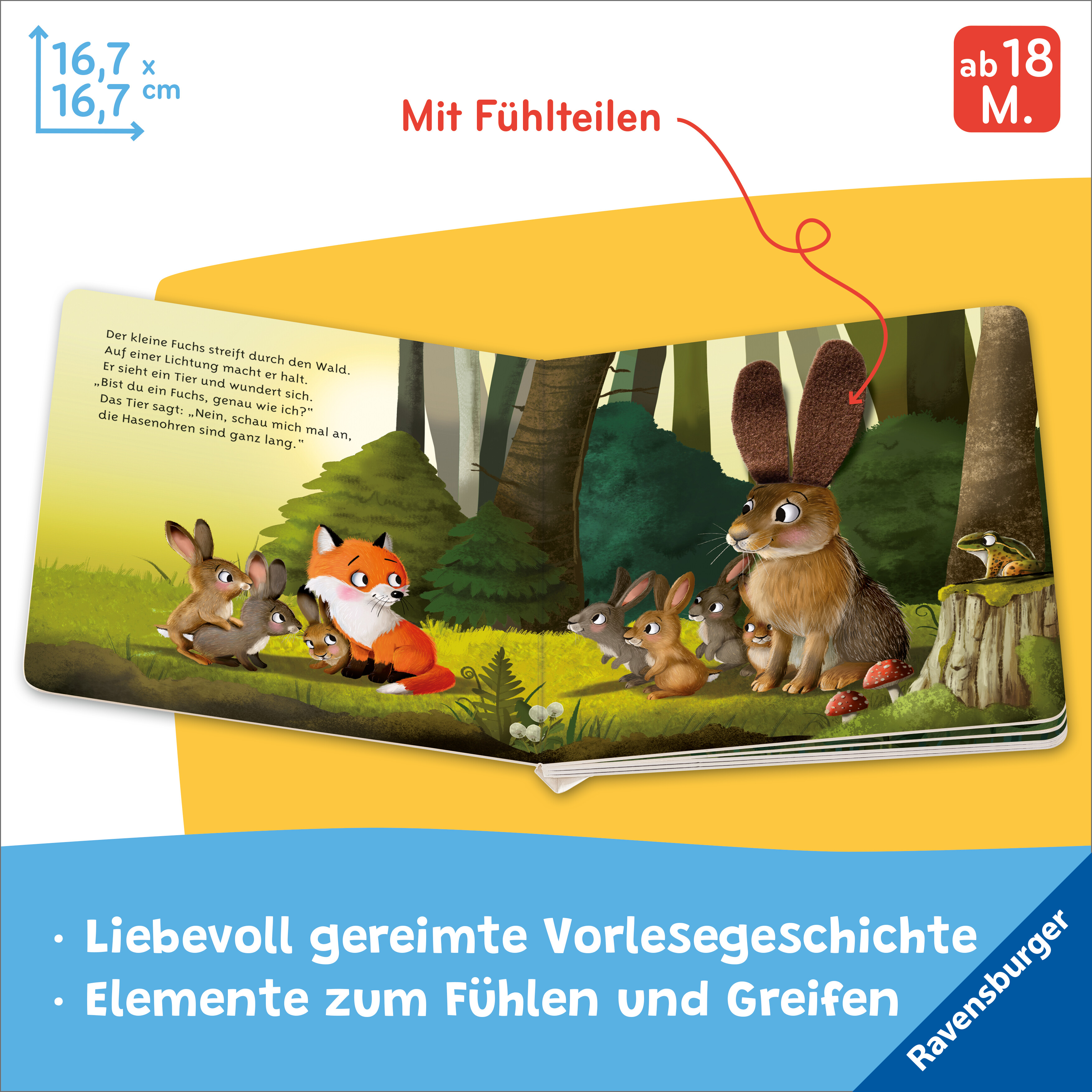 Beispielinhalt (Bild) Mein erstes Vorlese-Fühlbuch - Bist du ein Fuchs?