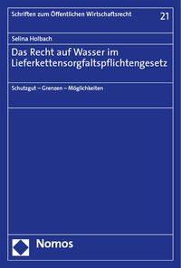 Vorderes Coverbild Das Recht auf Wasser im Lieferkettensorgfaltspflichtengesetz