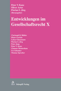 Vorderes Coverbild Entwicklungen im Gesellschaftsrecht X