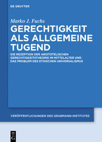 Vorderes Coverbild Gerechtigkeit als allgemeine Tugend