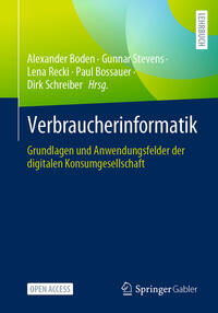 Vorderes Coverbild Verbraucherinformatik