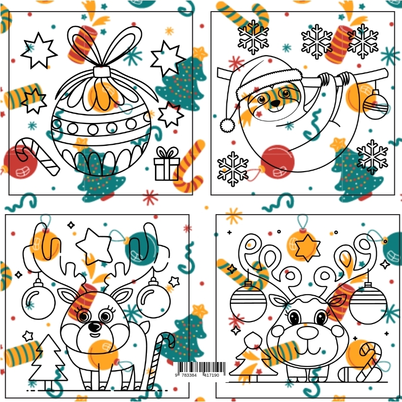Rückseitencover Joyful Christmas Coloring Adventure