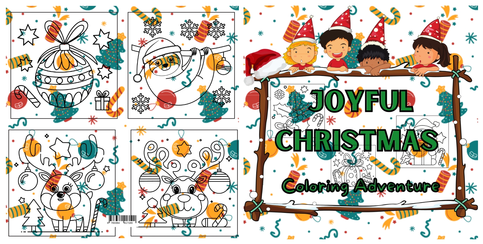 Gesamtes Coverbild Joyful Christmas Coloring Adventure