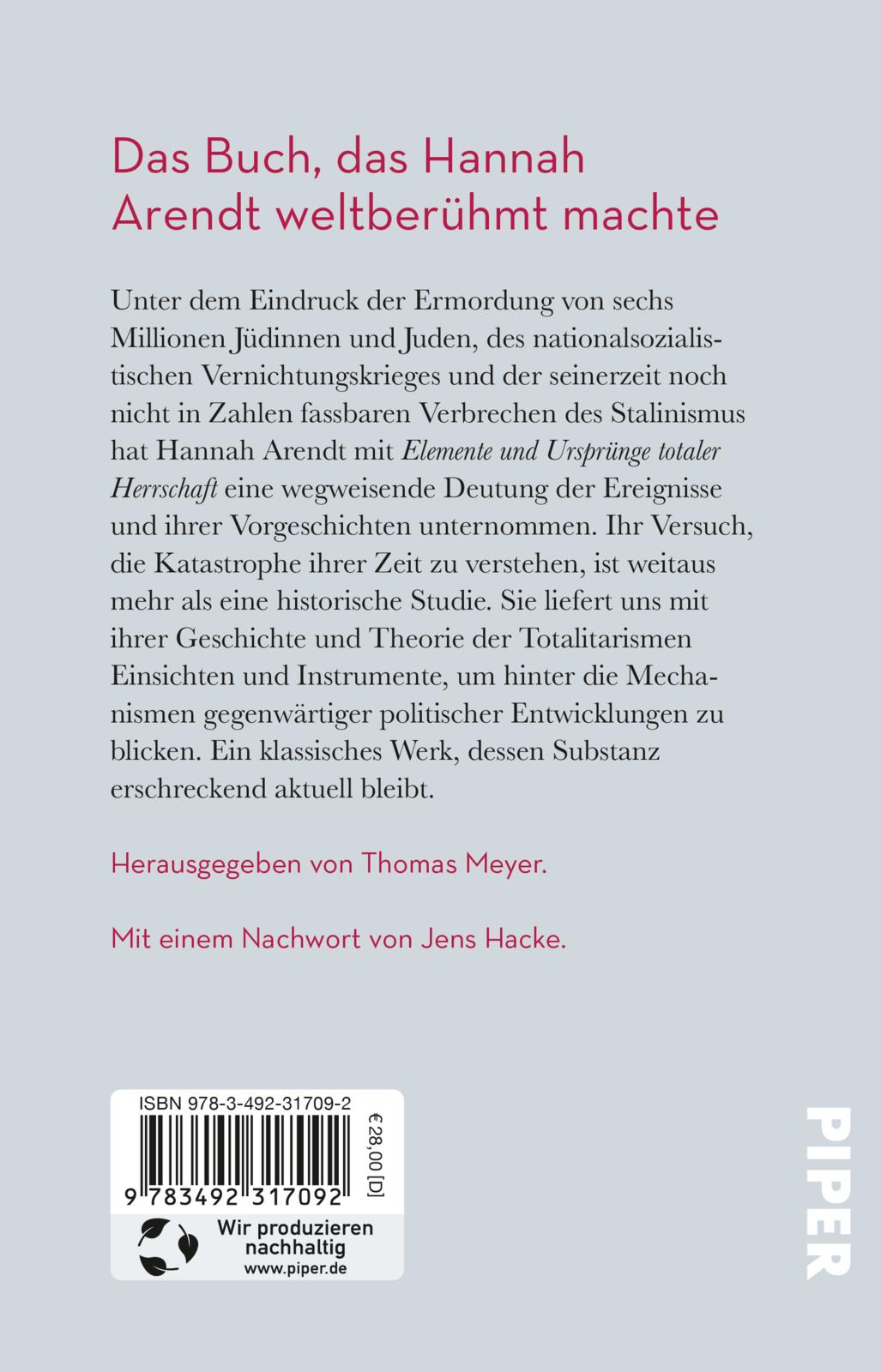 Rückseitencover Elemente und Ursprünge totaler Herrschaft