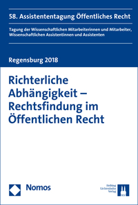 Vorderes Coverbild Richterliche Abhängigkeit - Rechtsfindung im Öffentlichen Recht