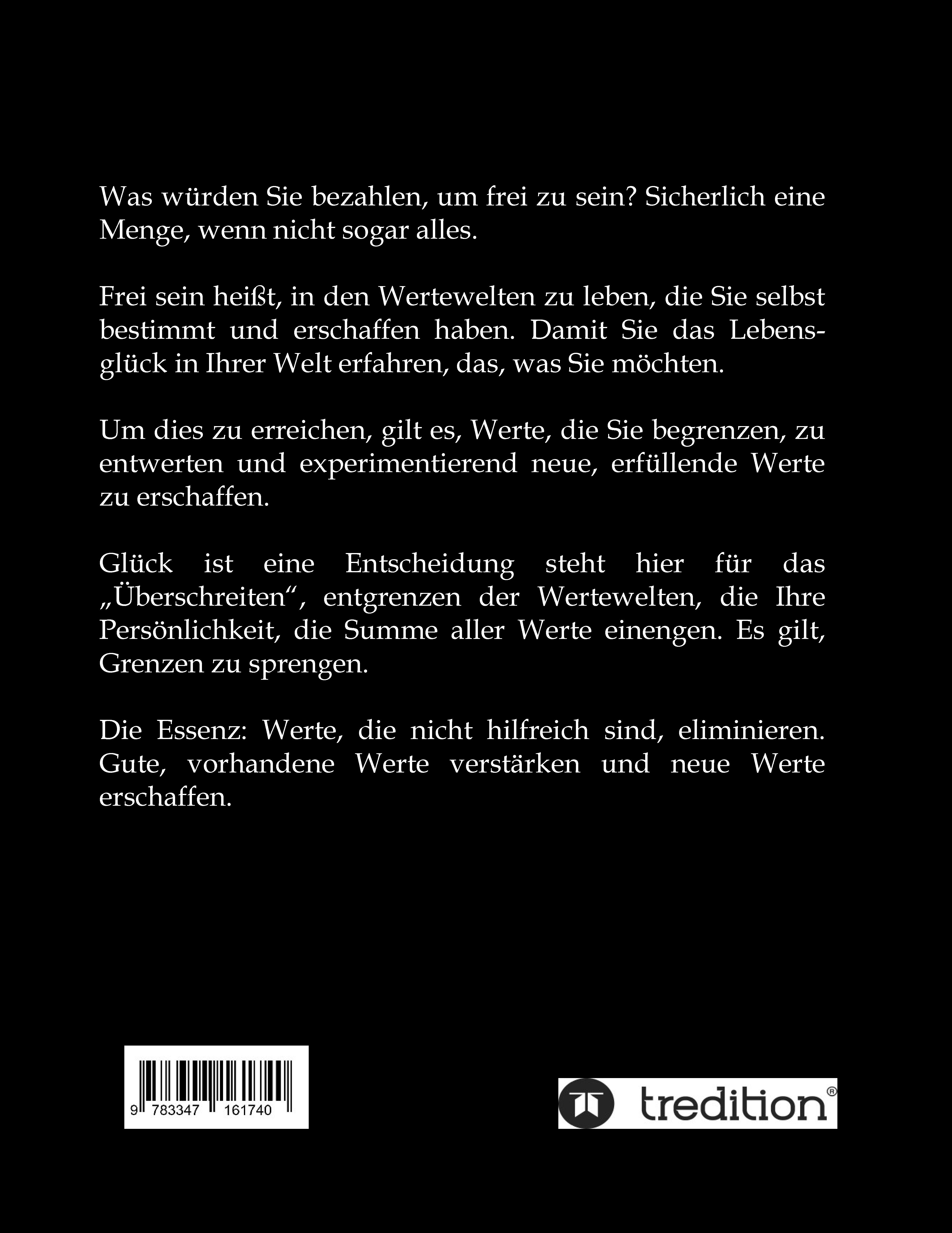 Rückseitencover EXZESSION - GLÜCK IST EINE ENTSCHEIDUNG