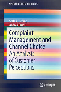 Vorderes Coverbild Complaint Management and Channel Choice