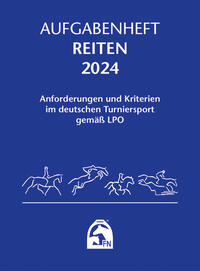 Vorderes Coverbild Aufgabenheft – Reiten 2024