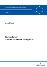 Vorderes Coverbild Strafverfahren vor dem estnischen Landgericht