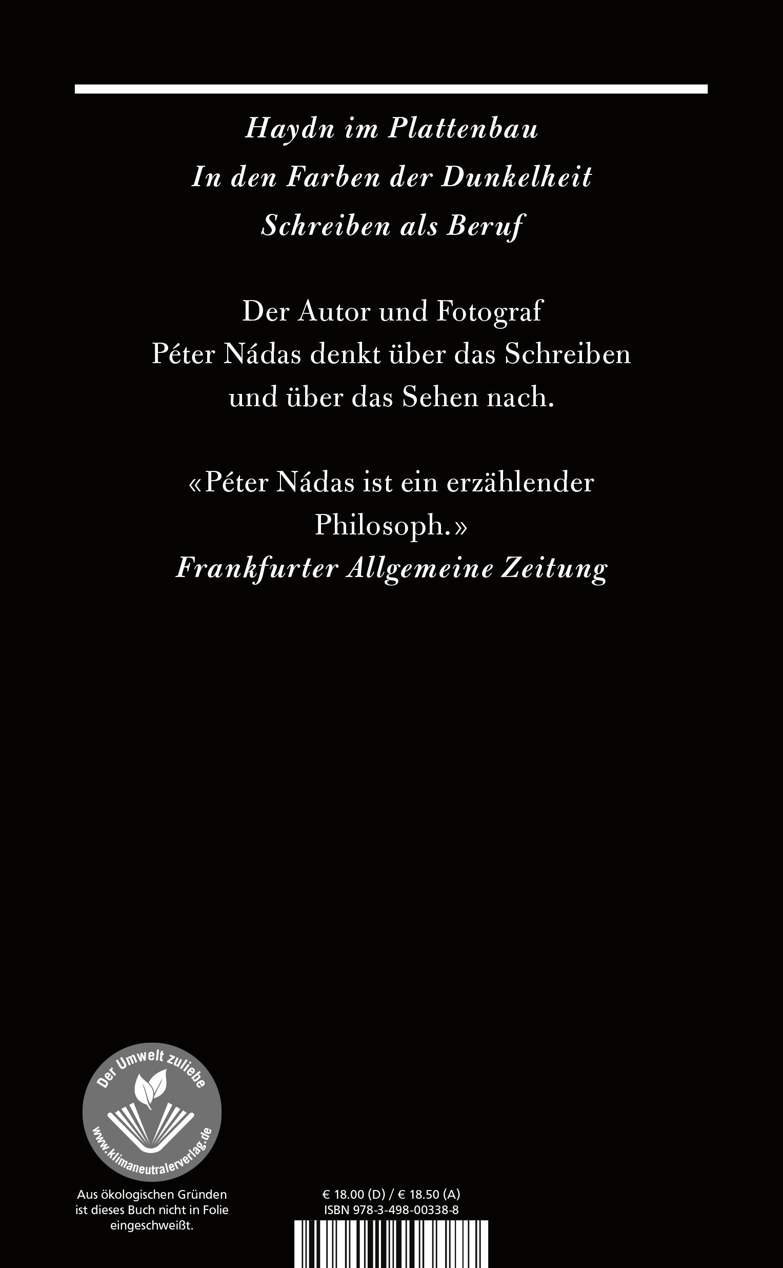 Rückseitencover Schreiben als Beruf