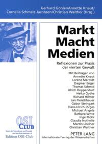 Vorderes Coverbild Markt – Macht – Medien