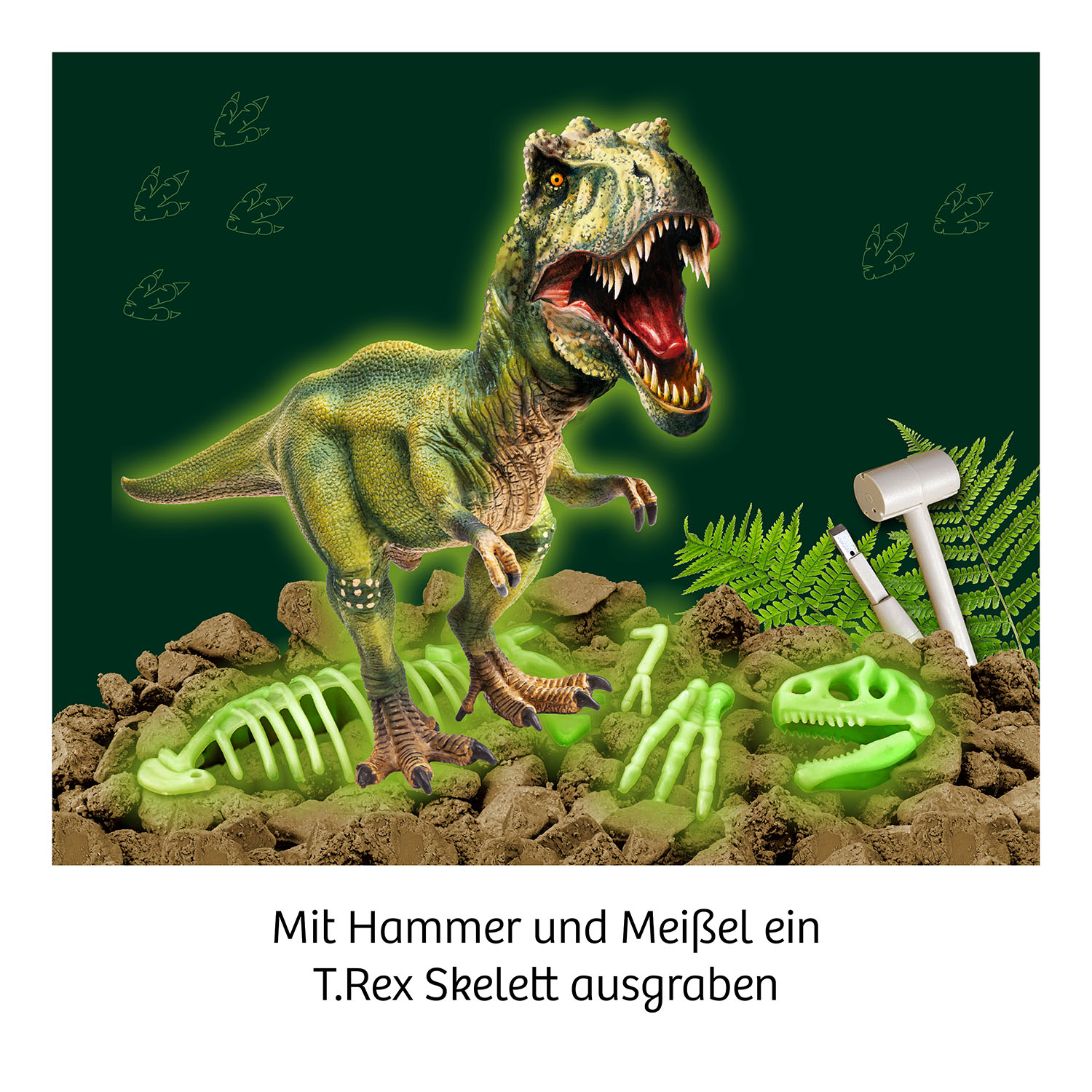 Beispielinhalt (Bild) MBE Glow in the Dark T. REX INT