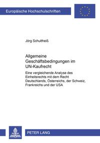 Vorderes Coverbild Allgemeine Geschäftsbedingungen im UN-Kaufrecht