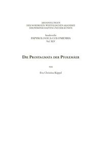 Vorderes Coverbild Die Prostagmata der Ptolemäer
