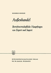 Vorderes Coverbild Außenhandel