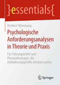 Vorderes Coverbild Psychologische Anforderungsanalysen in Theorie und Praxis