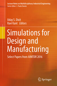 Vorderes Coverbild Simulations for Design and Manufacturing