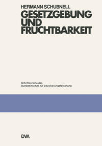 Vorderes Coverbild Gesetzgebung und Fruchtbarkeit