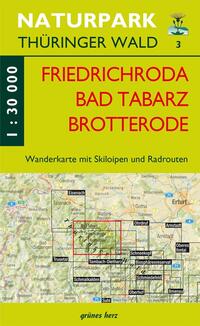 Vorderes Coverbild Wanderkarte Friedrichroda/Brotterode/Tabarz
