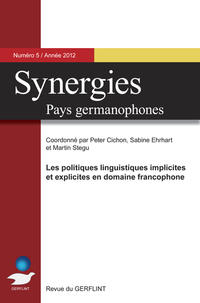 Vorderes Coverbild Synergies - Pays germanophones n° 5 (2012)