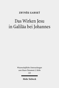 Vorderes Coverbild Das Wirken Jesu in Galiläa bei Johannes