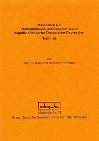 Vorderes Coverbild Problemanalyse und Dokumentation kognitiv orientierter Therapie der Depression