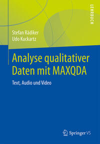 Vorderes Coverbild Analyse qualitativer Daten mit MAXQDA