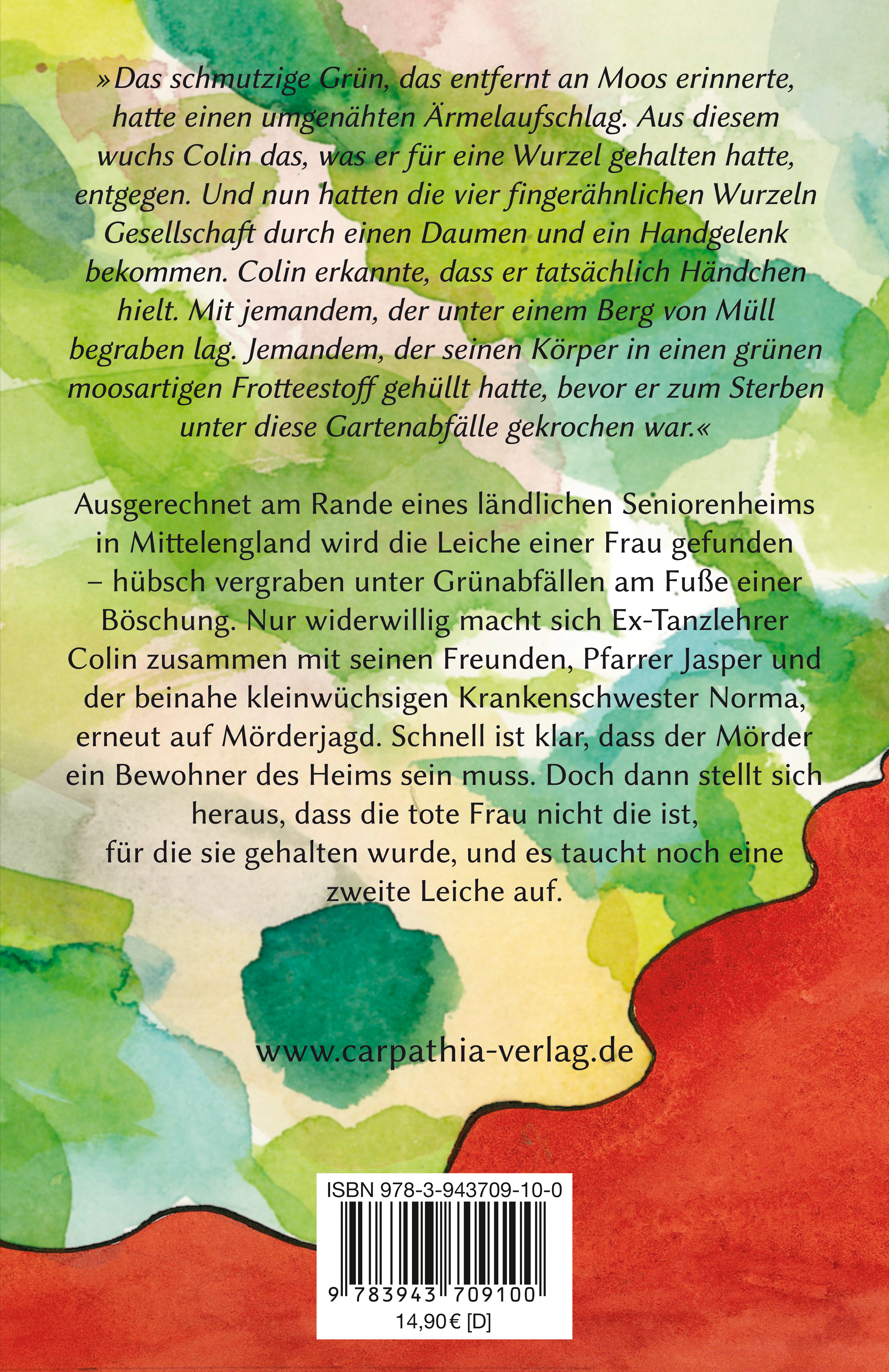 Rückseitencover Die Farben des Mörders