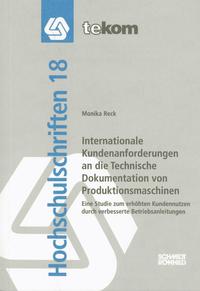 Vorderes Coverbild Internationale Kundenanforderungen an die Technische Dokumentation von Produktionsmaschinen