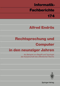Vorderes Coverbild Rechtsprechung und Computer in den neunziger Jahren
