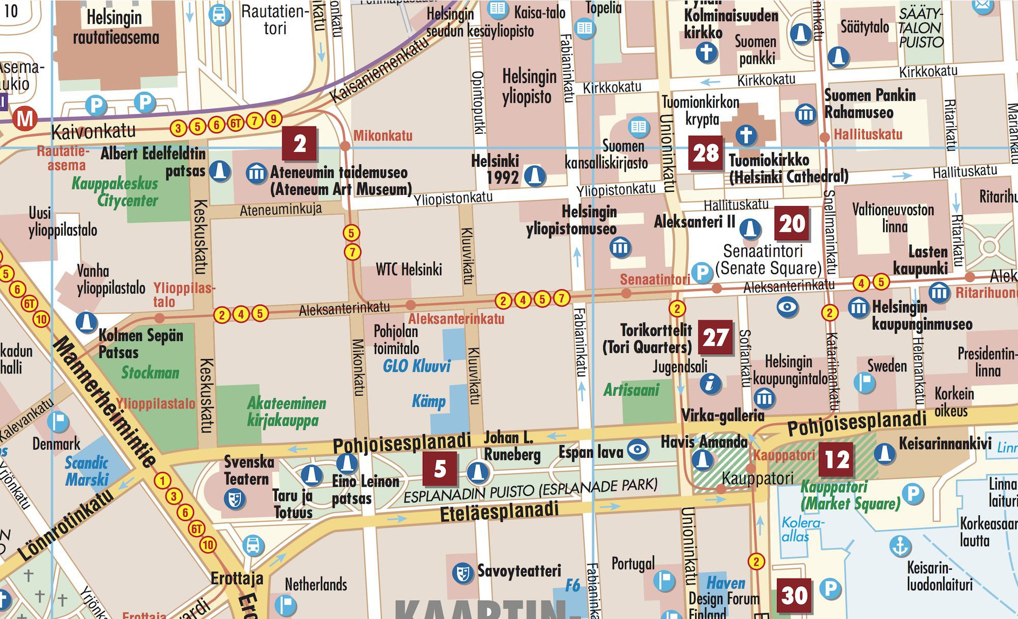 Beispielinhalt (Bild) Helsinki, Borch Map