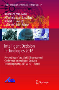 Vorderes Coverbild Intelligent Decision Technologies 2016