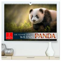 Vorderes Coverbild Panda - die Stimme der Wildnis (hochwertiger Premium Wandkalender 2026 DIN A2 quer), Kunstdruck in Hochglanz