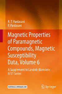Vorderes Coverbild Magnetic Properties of Paramagnetic Compounds, Magnetic Susceptibility Data, Volume 6