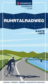 Vorderes Coverbild KOMPASS Fahrrad-Tourenkarte Ruhrtalradweg 1:50.000