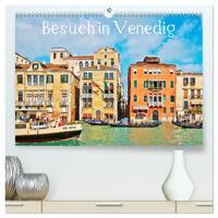 Vorderes Coverbild Besuch in Venedig (hochwertiger Premium Wandkalender 2026 DIN A2 quer), Kunstdruck in Hochglanz