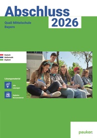 Vorderes Coverbild Abschluss 2026 - Quali 9 Mittelschule Bayern - Lösungsband