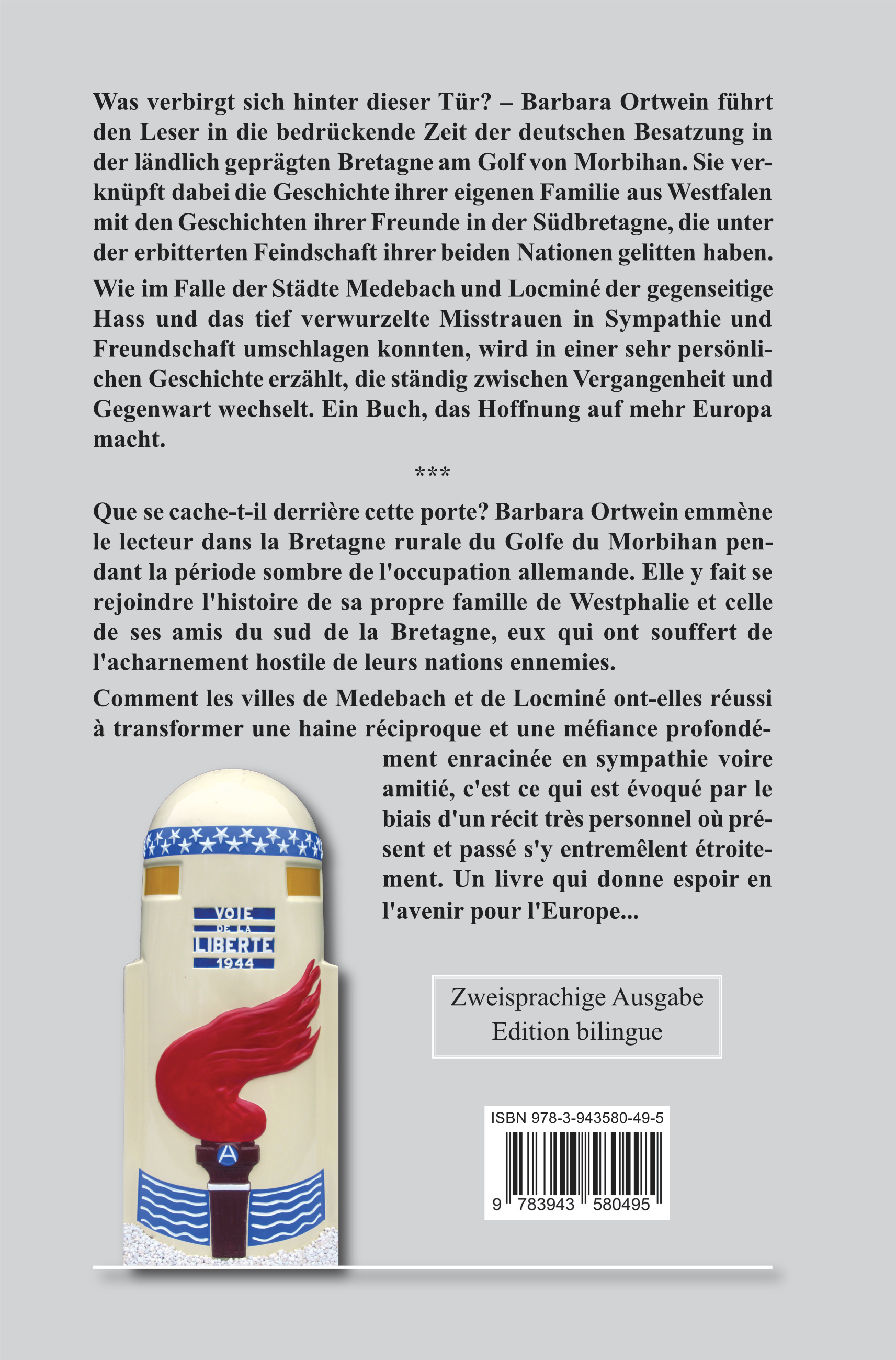 Rückseitencover Eine verborgene Liebe in der Bretagne – Un amour caché en Bretagne