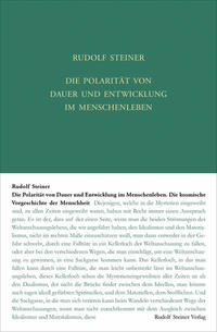 Vorderes Coverbild Die Polarität von Dauer und Entwickelung im Menschenleben