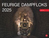 Vorderes Coverbild Feurige Dampfloks Posterkalender 2025