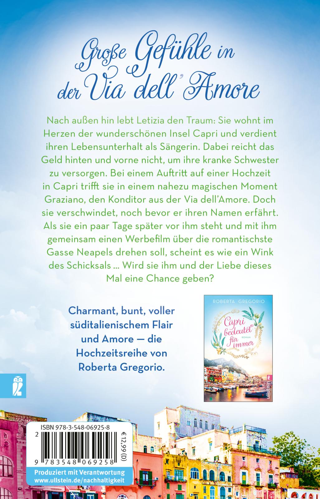Rückseitencover Alles Glück beginnt auf Capri (Via dell'Amore 2)