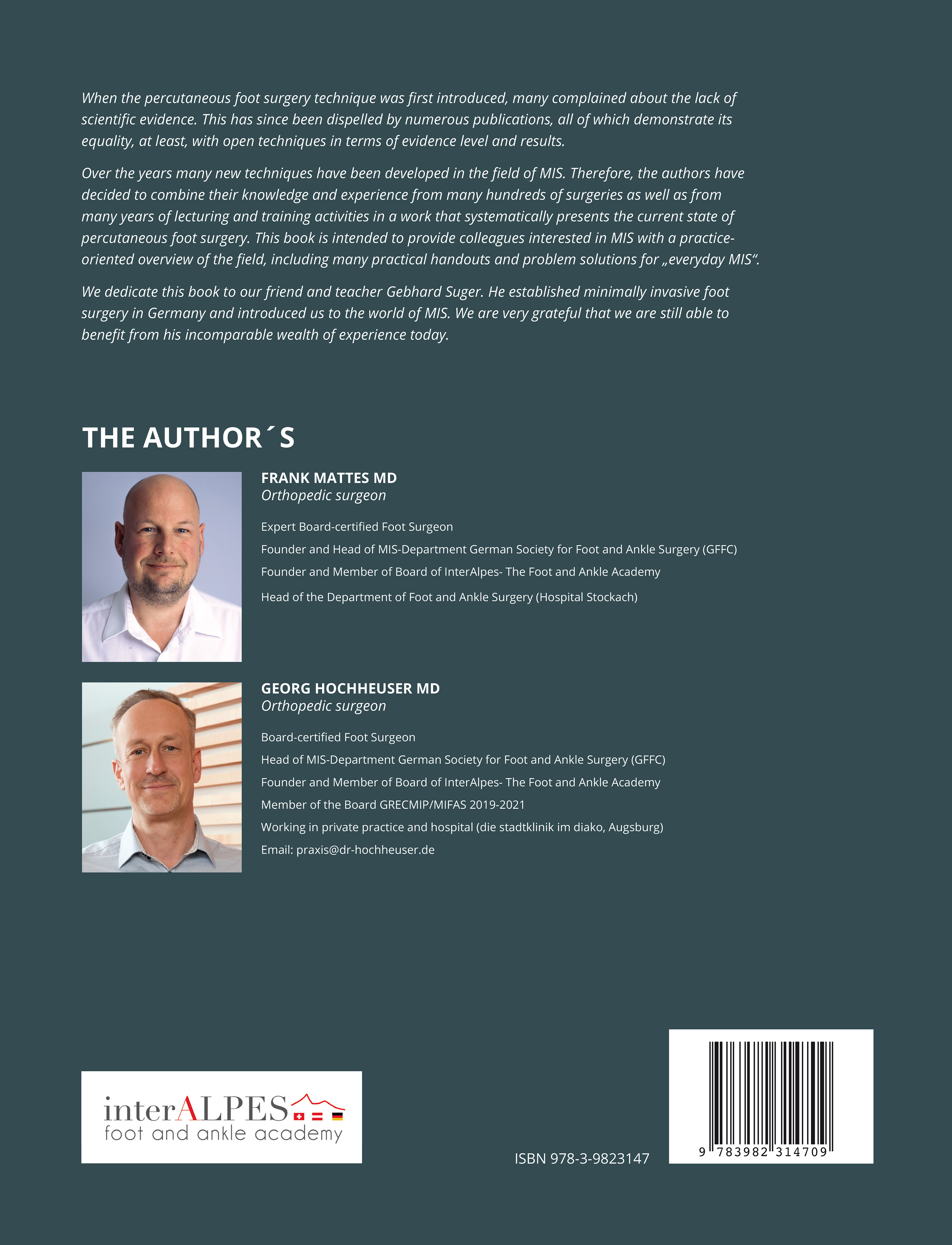 Rückseitencover Current Techniques in Minimally Invasive Foot Surgery