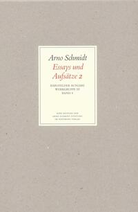 Vorderes Coverbild Bargfelder Ausgabe. Werkgruppe III: Essays und Biographisches