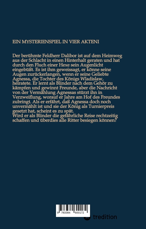 Rückseitencover DIE SAGE VOM RITTER DALIBOR