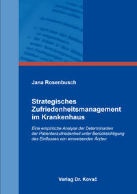 Vorderes Coverbild Strategisches Zufriedenheitsmanagement im Krankenhaus