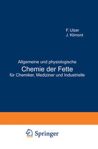 Vorderes Coverbild Allgemeine und physiologische Chemie der Fette für Chemiker, Mediziner und Industrielle