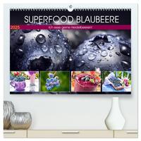 Vorderes Coverbild Superfood Blaubeere. Ich esse gerne Heidelbeeren! (hochwertiger Premium Wandkalender 2025 DIN A2 quer), Kunstdruck in Hochglanz