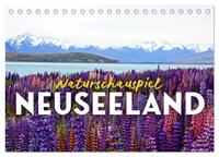 Vorderes Coverbild Naturschauspiel Neuseeland (Tischkalender 2025 DIN A5 quer), CALVENDO Monatskalender